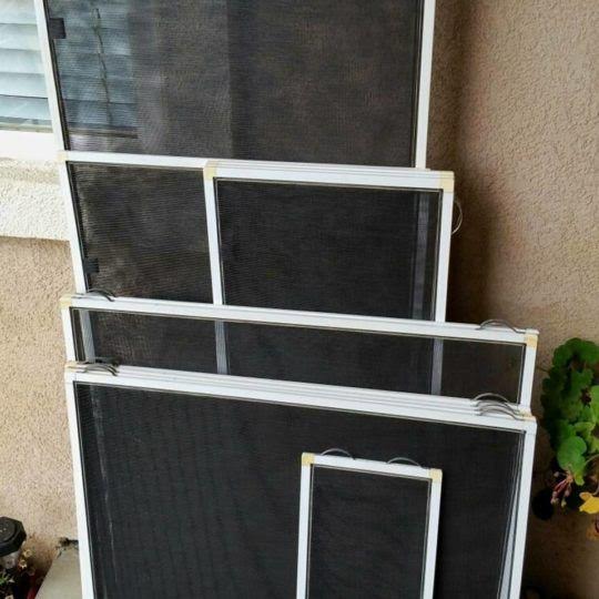 Window screen after cleaning